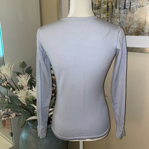 Woolmark 100% pure wool blue sweater - Picture 2 of 5